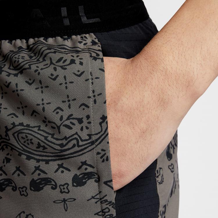 Nike Dri-Fit Trail Quick-Drying Versatile Comfortable Sports Shorts Men Shorts Cave-Stone Black HJ4175-289