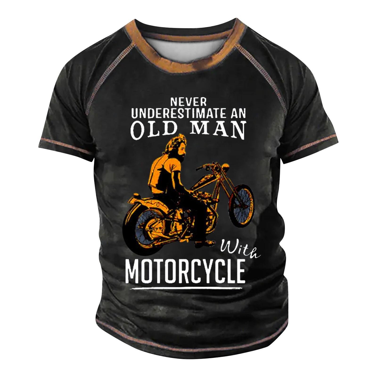 

Чоловіча футболка реглан у стилі ретро з короткими рукавами та круглим вирізом XXXXXL чорний