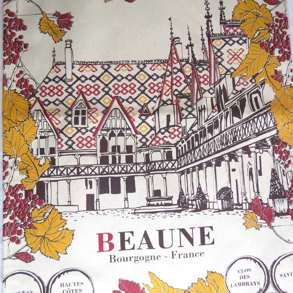 Les Trésors De Lily [L1235] - Torchon créateur 'Beaune' beige