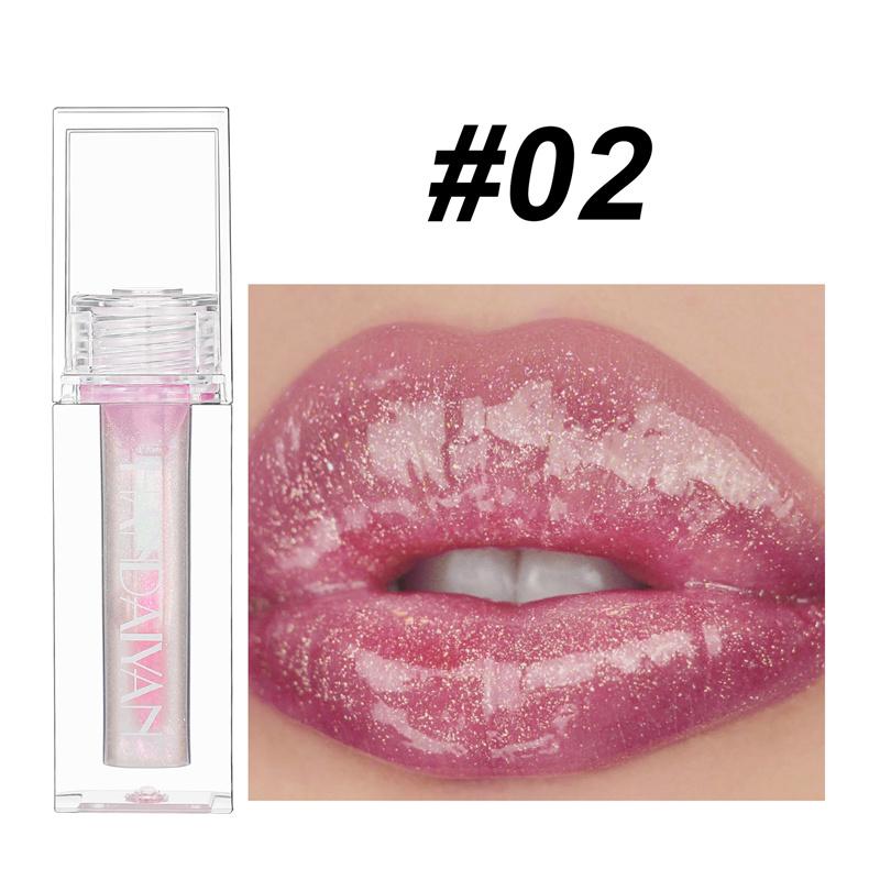 

Теплый жемчужный блеск для губ с маслом для губ с мелкими блестками Прозрачный блеск для губ с длительным эффектом Увлажняющий антипригарный блеск для губ Cup Toot 02#