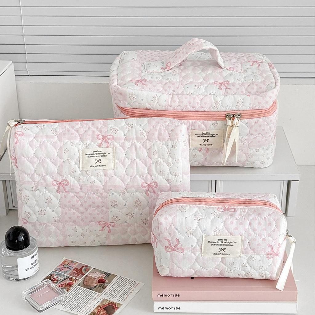 1 Pc Sweet Chic Pencil Pouch for Student Girl Lace Bow Korean Pencil Case Large Capacity Stationery Storage Bag School Supplies