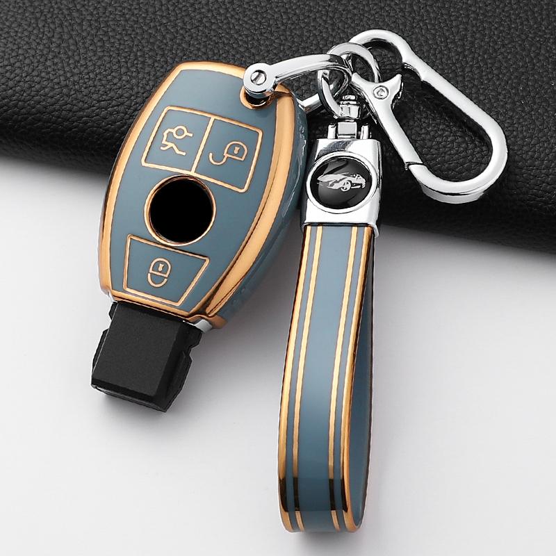 For Mercedes Benz A B C E Class Gls Gla Glk Glc Cls Cla Amg W204 W205 W212 W463 W176 Soft Tpu Car Key Case Protector Accessories