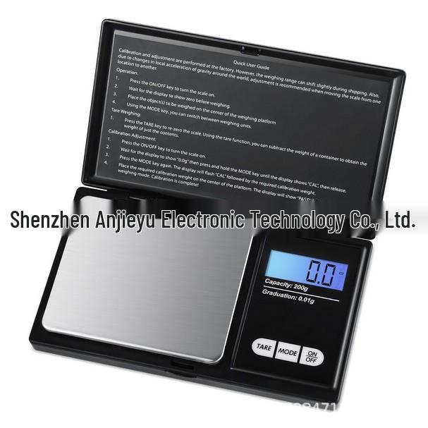 Portable Digital Jewelry Scale with Flip Cover, 500g Capacity, Ideal for Gold & Diamonds