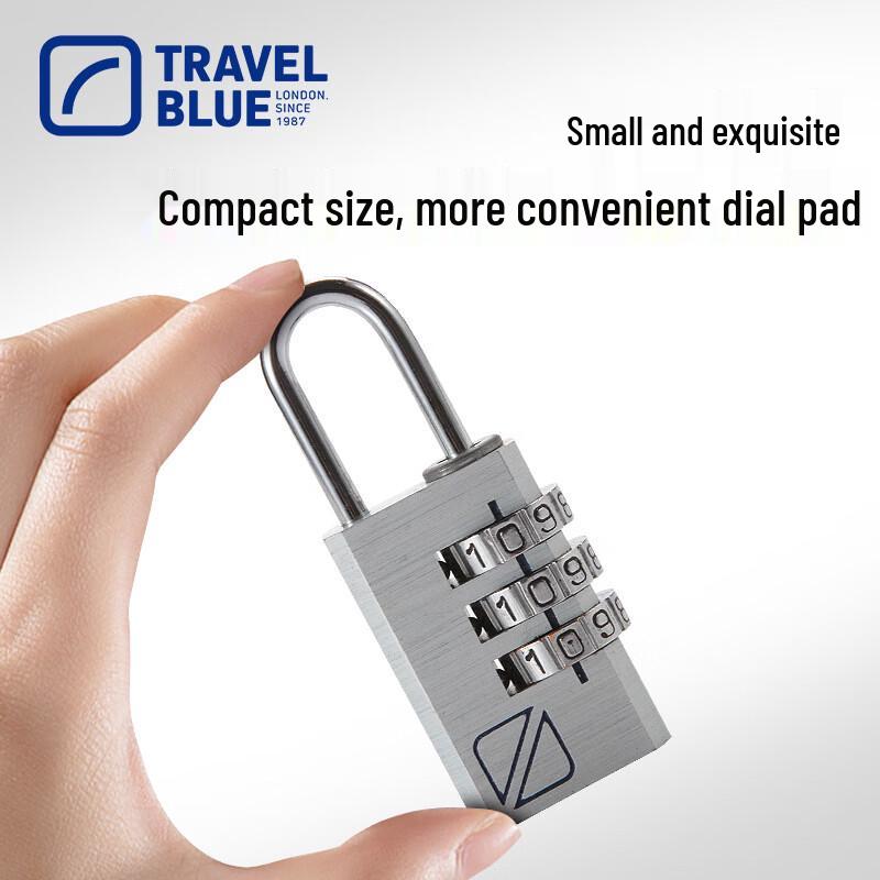 Travel Blue 3-Digit Aluminum Combination Padlock (2-Pack)