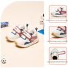 Anta Comfortable Thick Sole Non-Slip Wear-Resistant Low-Top Running Shoes Baby Sneaker Sand-Gray Red A312340051-2