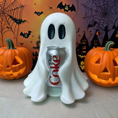 Ghost Festival/Day of the Dead Wine Rack: Cute Resin Ghost Figurine Halloween Decor