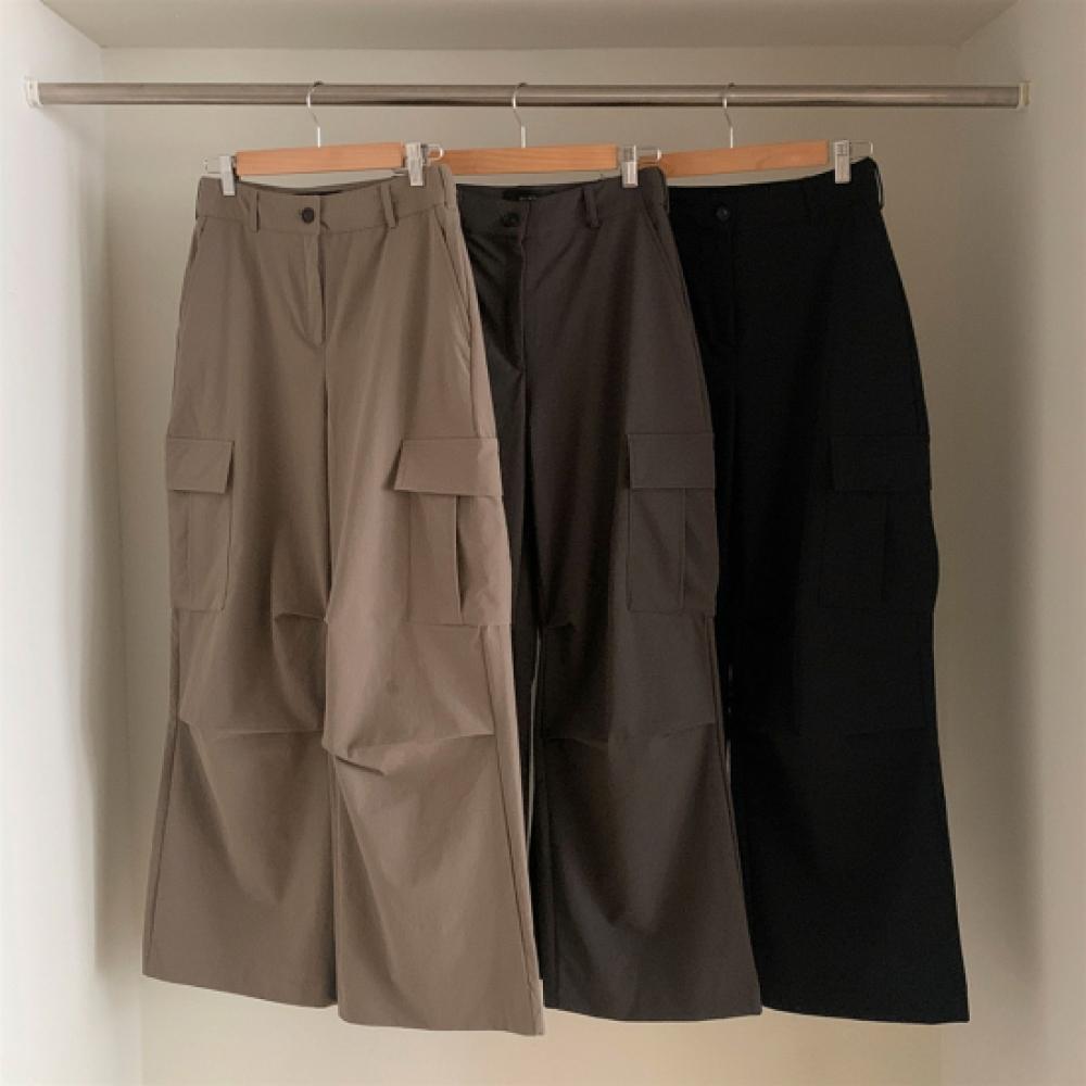 New Arrivals Open Run Women Parachute Style Cargo Pants Autumn Wide Trouser