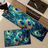 1Pcs Anti Fatigue Kitchen Rugs PeaRooster Feathers Print Waterproof Non-Slip Thick Cushioned Kitchen Mat Heavy Duty Comfort Standing Mat for Kitchen