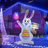 Aufblasbarer Osterhase mit LED-Leuchten, leuchtende Dekoration für den Urlaub