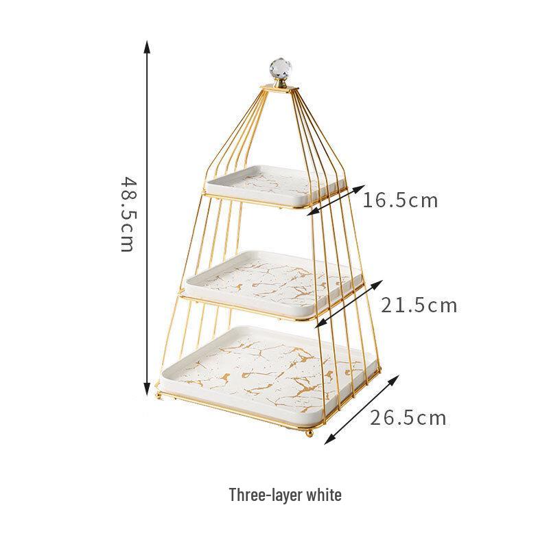 Qianxing Ceramic Multi-tier Dessert Display Stand