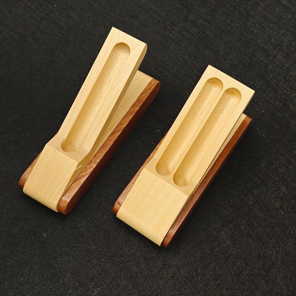 Desk Organizer Wooden Pen Holder Foldable Wooden Pen Box Pen Display Stand  Stationery