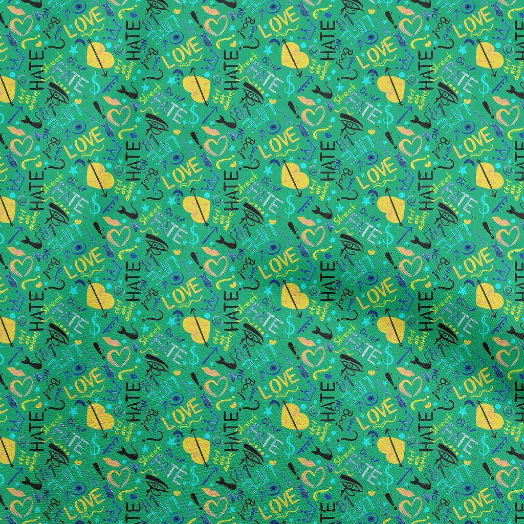 oneOone Cotton Flex Fuschia Pink Fabric Abstracts Fabric For Sewing Printed Craft Fabric By The Yard 40 Inch