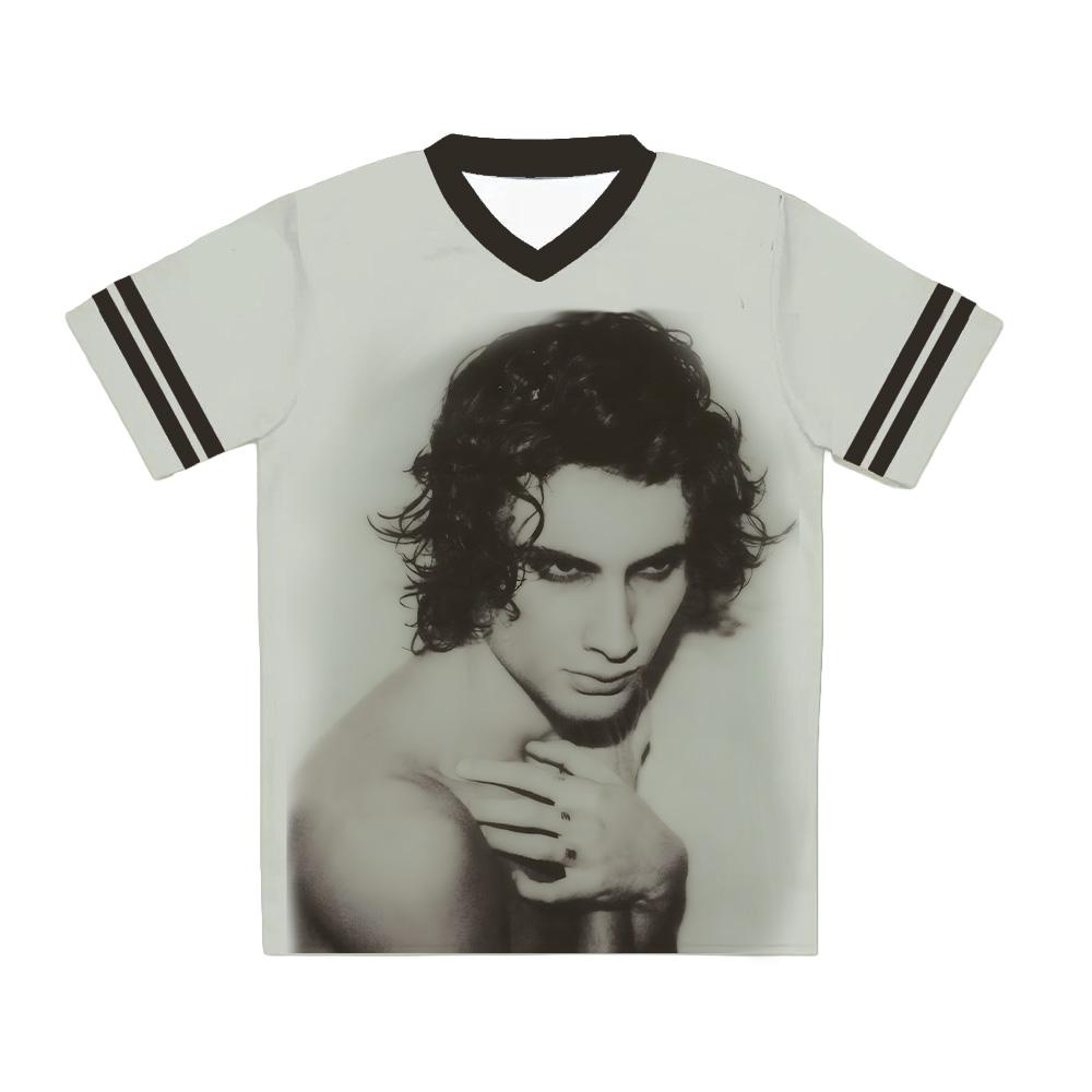 Sombr Mein Körper ist nicht bereit Netz-Trikot Retro Vintage Print T-Shirt Herren Damen Mode Lässig Kurzarm O-Ausschnitt Oberteil Y2K Streetwear
