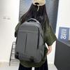 Large Capacity Backpack, Leather Film Backpack, Urban Simple Student Schoolbag, Men'S And Women'S Travel Bag