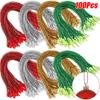100PCS 20cm Metallic Snap Closure Party Gold Festive Bullet Tip Xmas Christmas DIY Drawstring Ropes Sturdy 20cm
