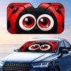 Big Eyes Ladybug Sun Visor Car Front Windshield Sun Shade Foldable Reflective UV Protection Heat Insulation Cover
