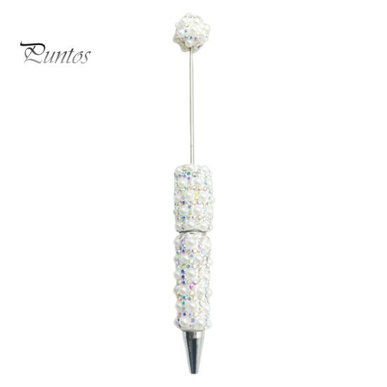 Dekorativer Büro-Stift DIY Perlenstift, Strass-Kunstperlen-Kugelschreiber, Schicker Glitzer, Personalisierte Geschenkidee zum Basteln, Schreibwaren für Schüler, Schreibwerkzeuge