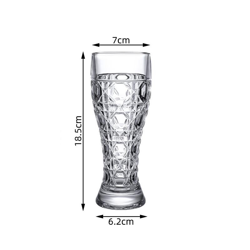 330ml/500ml Thickened Craft Beer Glass Home Beer Glass Craft Beer Cup Wheat Beer Glass Large Capacity Water Cup Bar Accessories