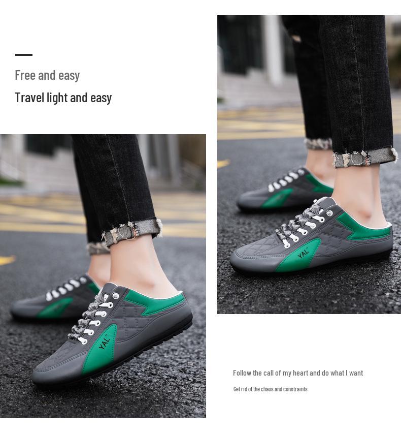 Men's Casual Breathable Slip-On Korean Style Spring Slippers