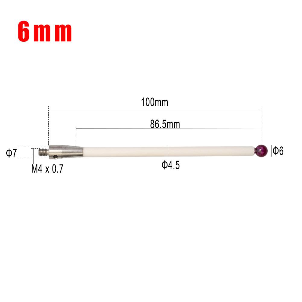 2026 New Tool CMM Touch Probe Stylus 100mm Replacement 6.0mm A-5000-3712 Utralight Accessories Assembly Ceramic
