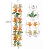 Multicolor Artificial Maple Leaf Garland Mini Pumpkin Hanging Garland  Harvest Festival Ornament