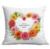 New Mother's Day Creative Wreath Letter Pillow Case Home Sofa Cushion Pillow Case
