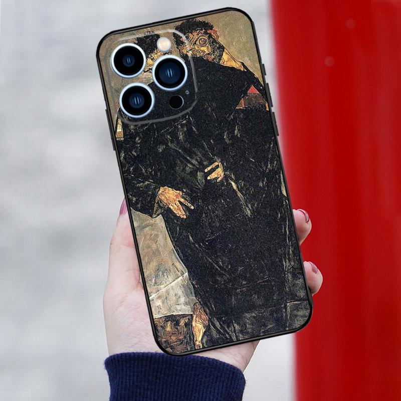 Egon Schiele Kunst Handyhülle Für iPhone 16 Pro 15 Pro 12 13 Mini 11 14 Pro Max XR 16 15 Plus 16e Hülle Coque