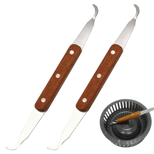 PAVIKE Range Hood Scraper (2-Pack) Kitchen Scraper Tool for Air Conditioner Fan Cleaning, Double-Headed Design, Multifunctional Kitchen Cleaning Tool,