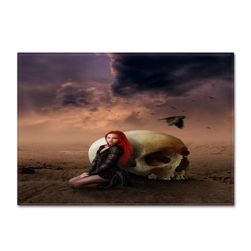 Skull Living Room Floor Mat Bedroom Dining Room Carpet Carpet Doormat