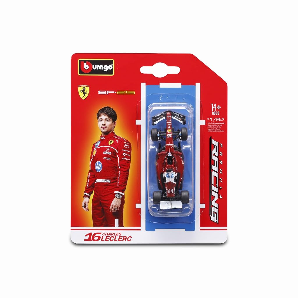 Kyosho BURAGO Ferrari 2025 Leclerc 1/64 SF-25 No.16 C. (Finished Model) 18-56801L