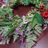 Artificial Floral Garlands With Faux Blooms Accessory For Door Wall Hanging Indoors Outdoor Celebration Event