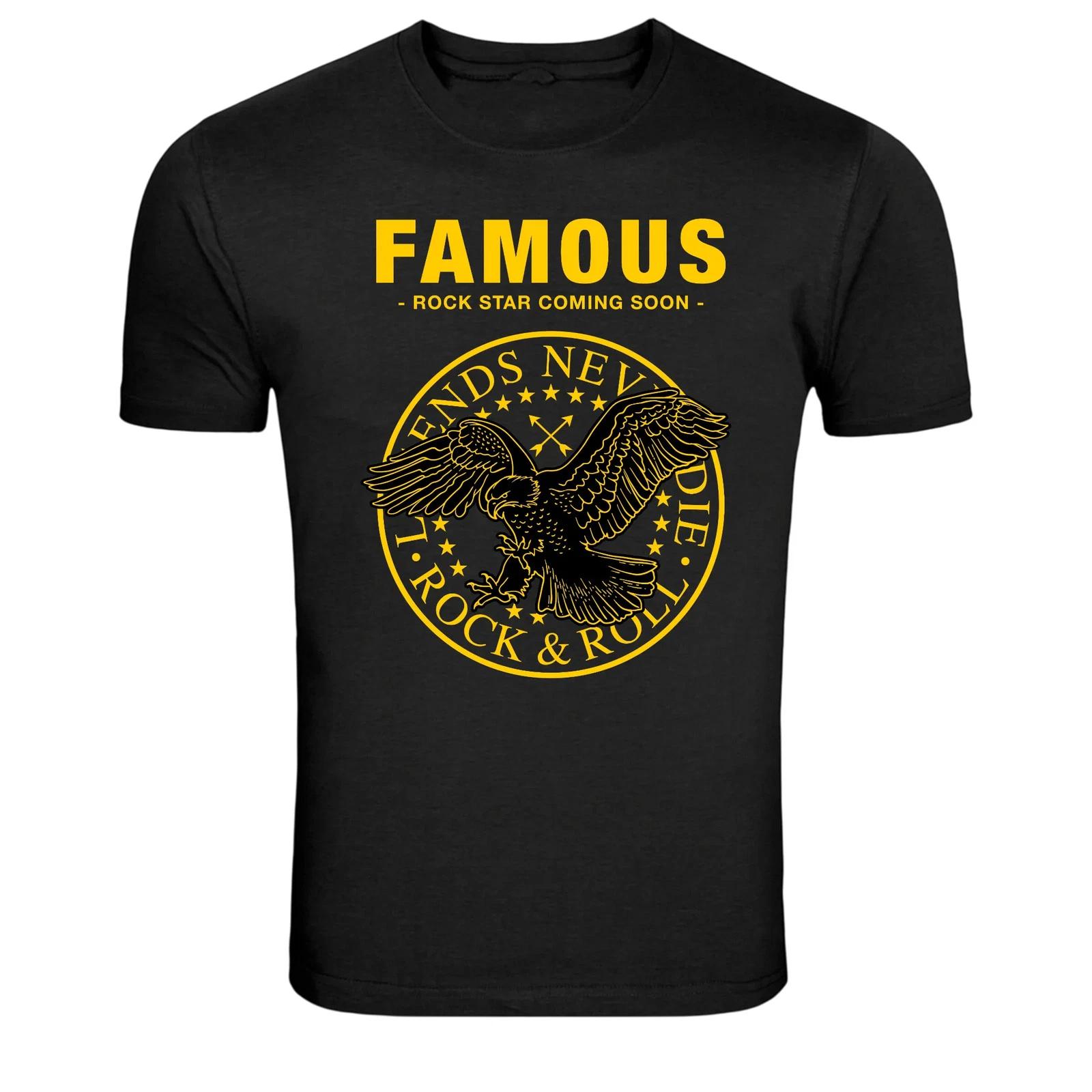 

Famous Rock Star Coming Soon Rock And Roll Graphic Tee S