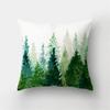 Blue Sea Landscape Ink Scenery Print Pattern Cushion Cover Home Living Room Sofa Decorative Pillow Pillow Cover 40X40CM