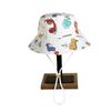 Cute Cartoon Print Fisherman Hat For Children Spring Sun Protection Wide Brim Cap Unisex