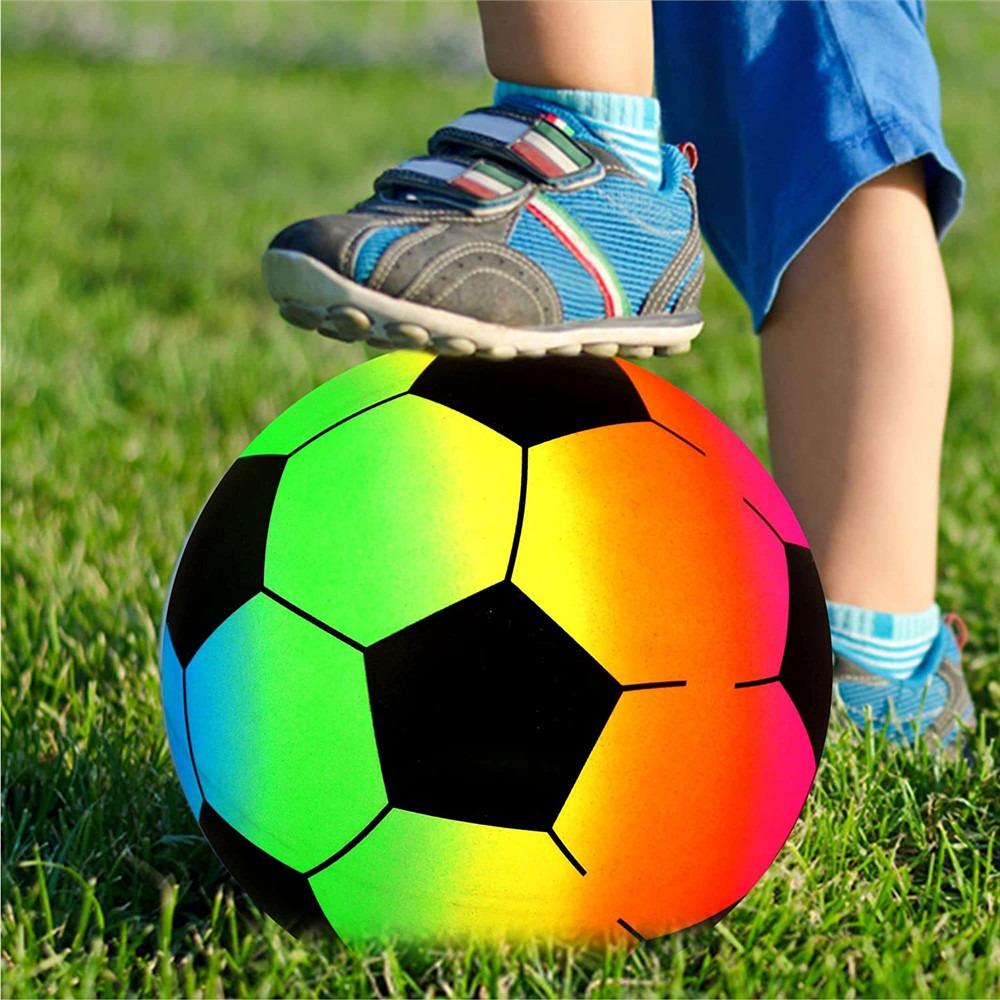 Party Supply Volleyball Rainbow Football Beach Rainbow Balls PVC Playthings Inflatable Football Toy
