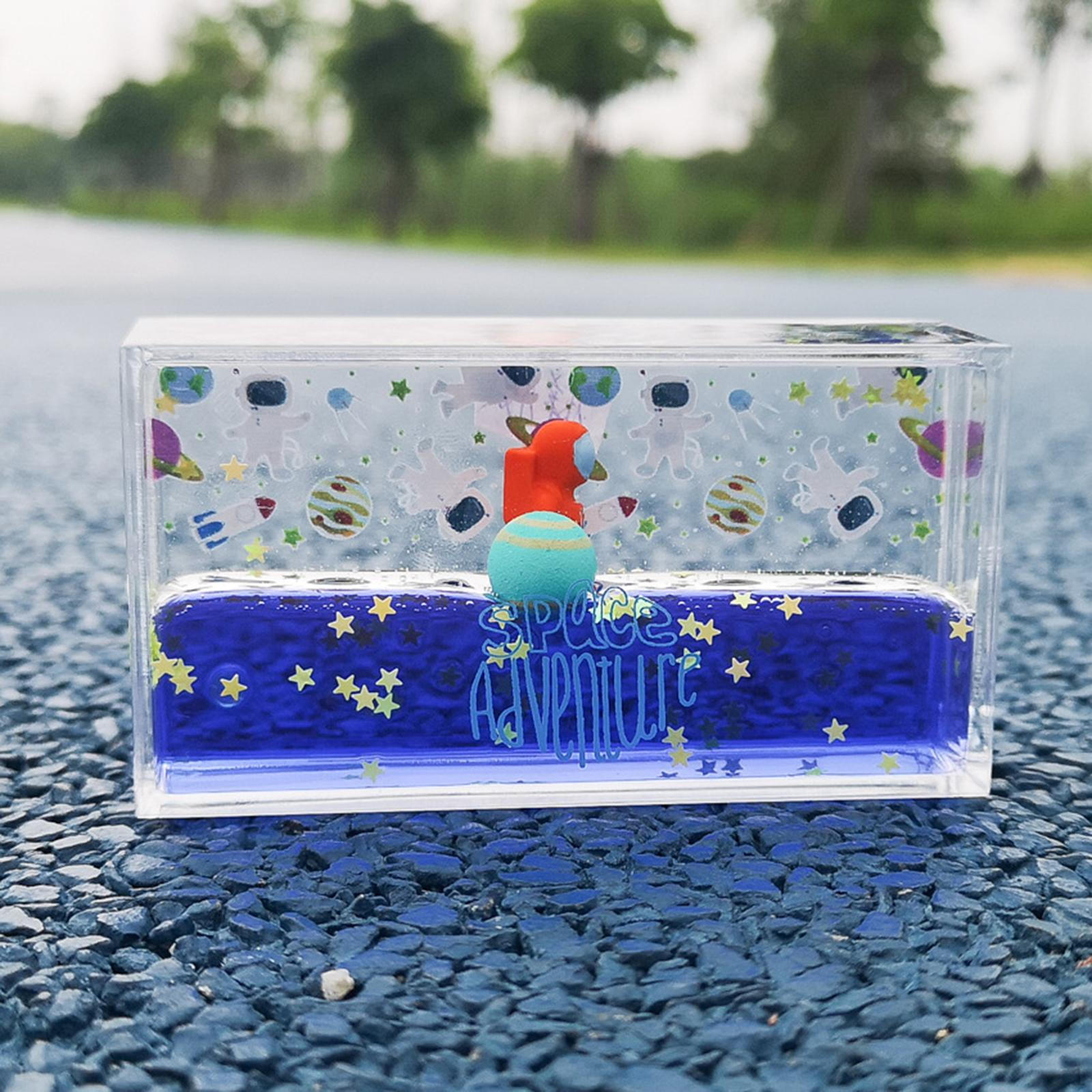 Astronaut Quicksand Desk Study Room Adornment Confetti Flash Gifts