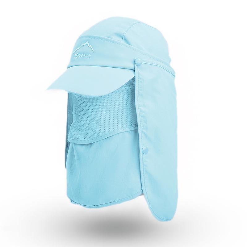 

Xinbaoguan 100% Nylon Summer Outdoor Multi functional Sunshade Fishing Hat Men s Quick Drying Hat Baseball Hat Cross border One Size небо синє кольору
