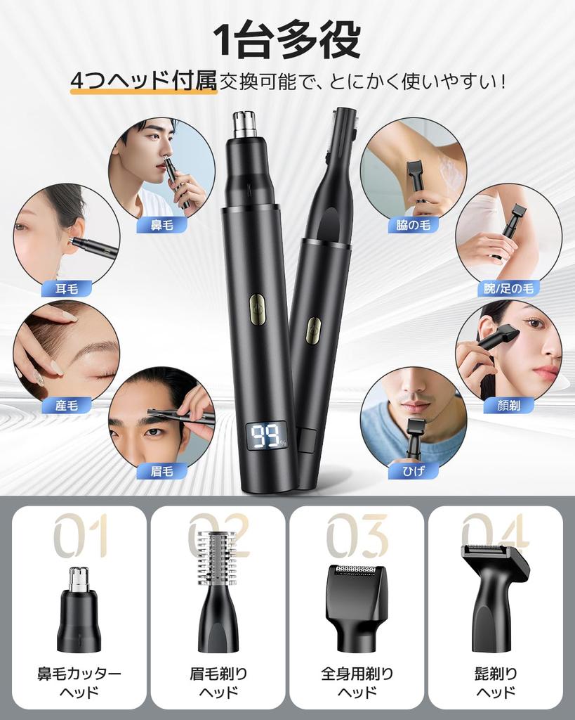 Nose Hair Trimmer for Men and Women New Model Eyebrow Gentle on Speed Adjustable Low Electric Shaver for Men and Includes Cleaning Brush [2025 -