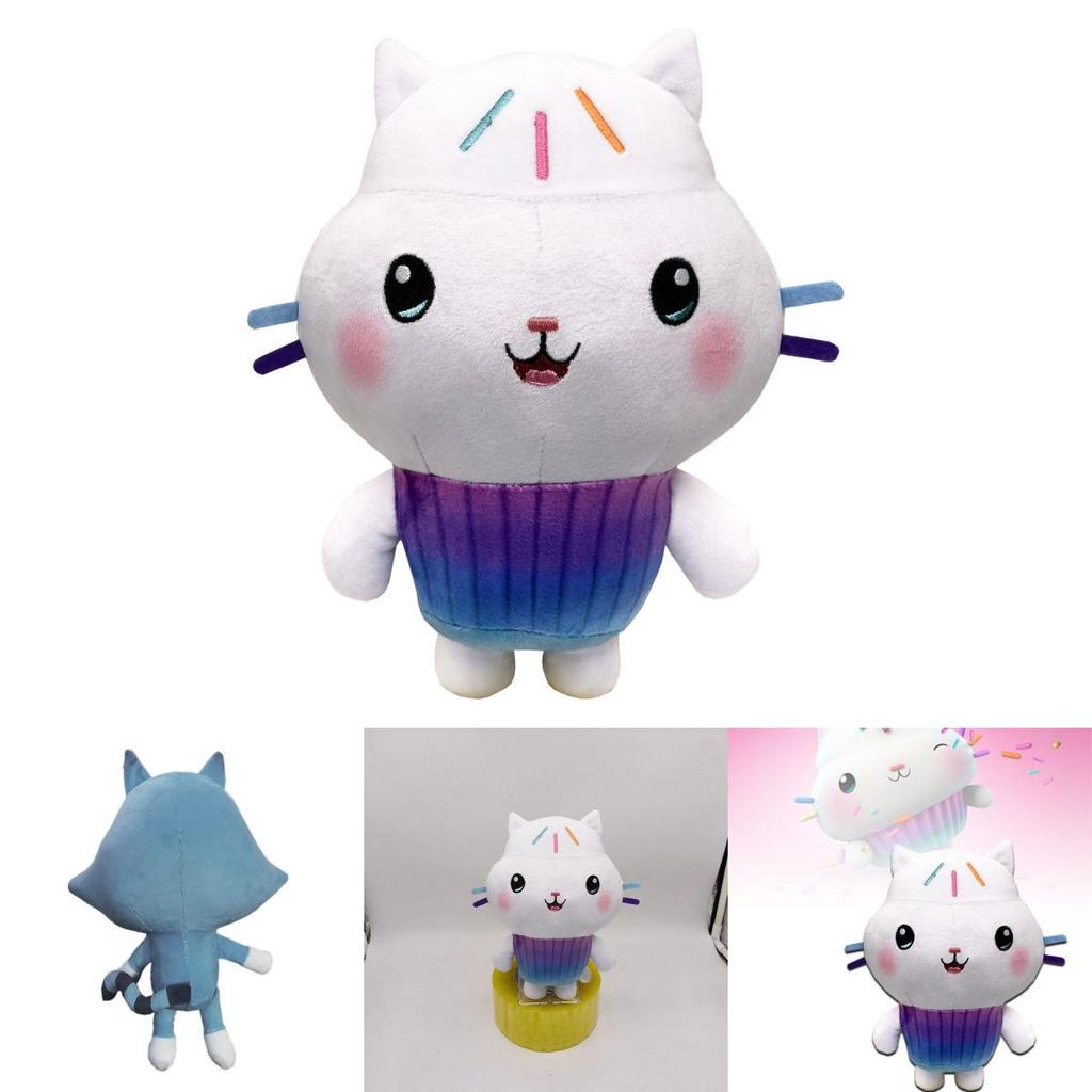 Gabbyin domeček pro panenky Plyšová kreslená vycpaná kočka Plyšák Panenka Dětské vánoční dárky