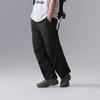 Li Ning CF Casual Solid Color Mid Waist Straight Leg Sports Pants Men bottoms Black AYKU627-1
