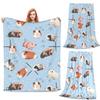 Guinea Pig Daily ToDo List Blue Blankets Soft Warm Flannel Throw Blanket Cover for Bed Living room Picnic Travel Home Sofa