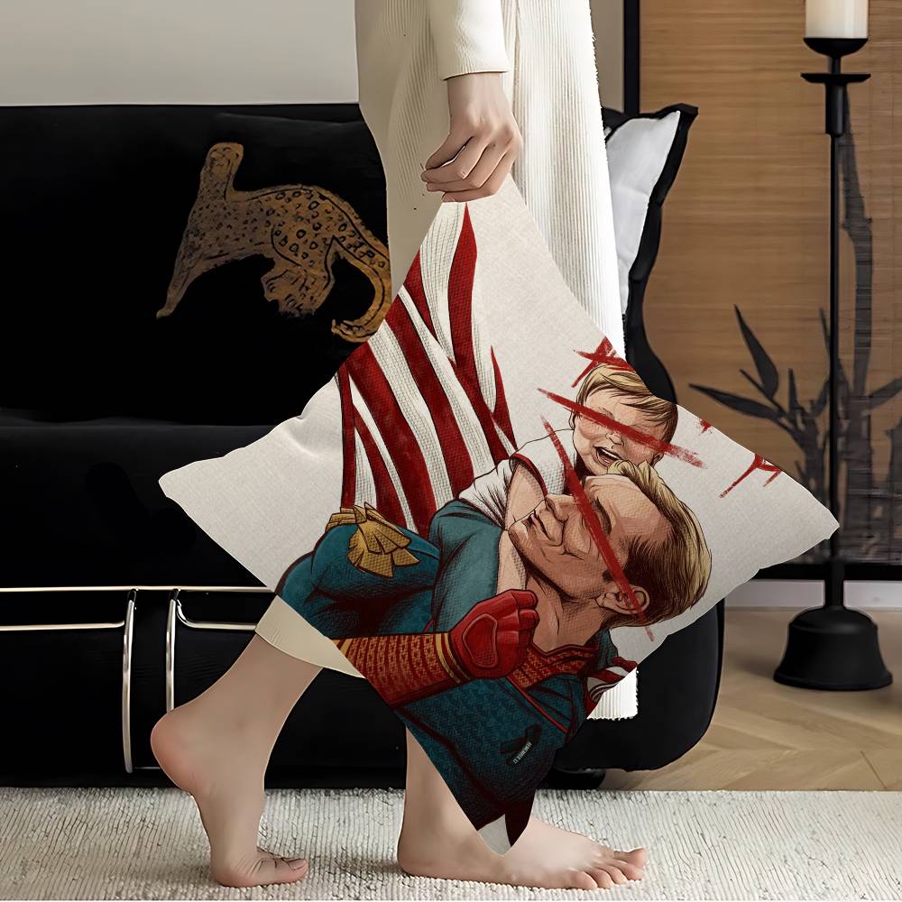 

T-The Homelander B-Boys Maple Design Cushion Cover Happy Autumn Harvest decor Holiday Decorati Pillow Cover 12x12Inch