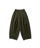 ANGLAN Long Tuck Wing Balloon Pants - Khaki