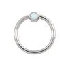 G23 Pure Titanium Opal Clip Ball Nose Ring & Ear Cartilage Piercing Jewelry
