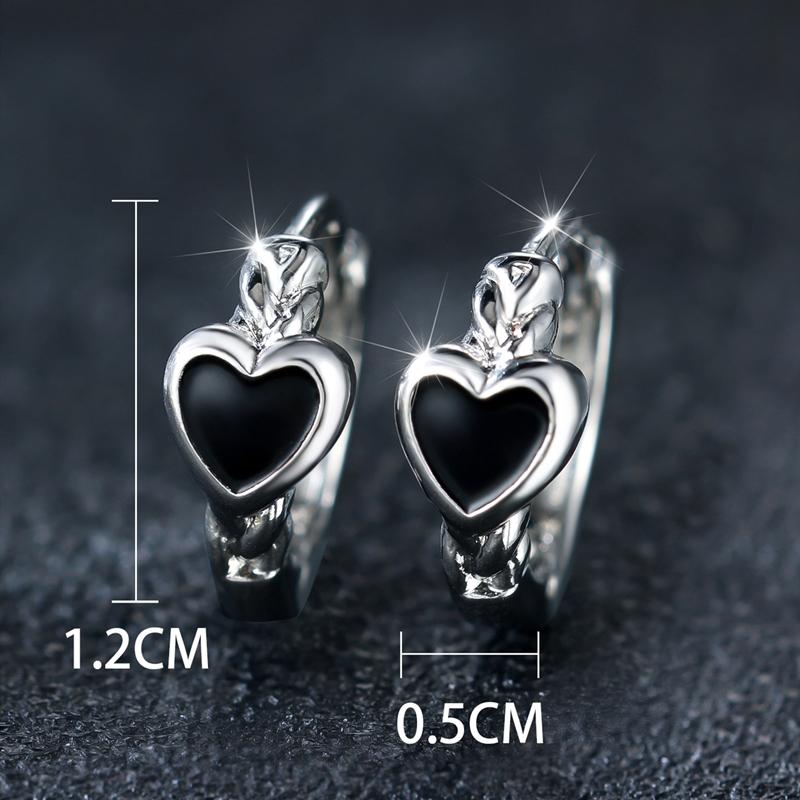 1 Pereche Cercei Hoop Email In Formă de Inimă cu Design Creativ pentru Femei Bijuterii de Modă Cadou