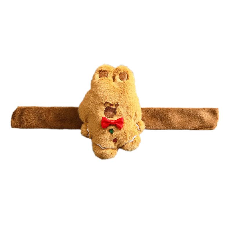 

Plush Clap Christmas Ring Santa Claus Elk Xmas Tree Rabbit Bracelet Party Decor Rabbit