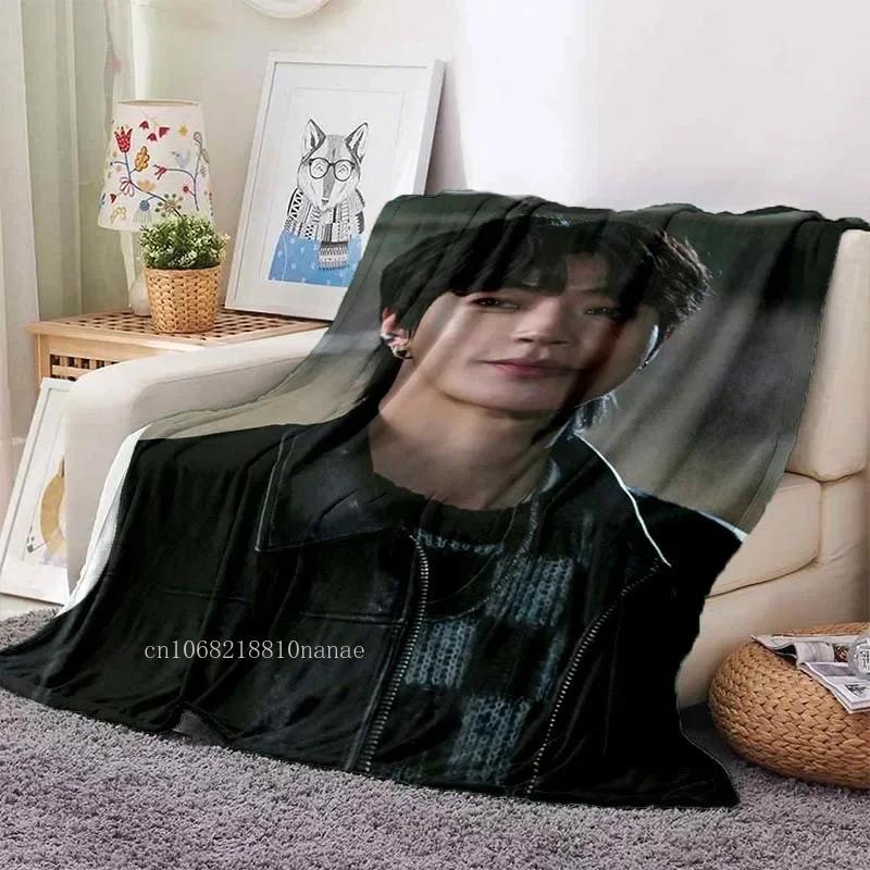Hwang In Yeop Soft Flannel Blanket Kd Star Poster Blanket Sofa Bed Bedroom Living Room Portable Home Travel Break Blanket