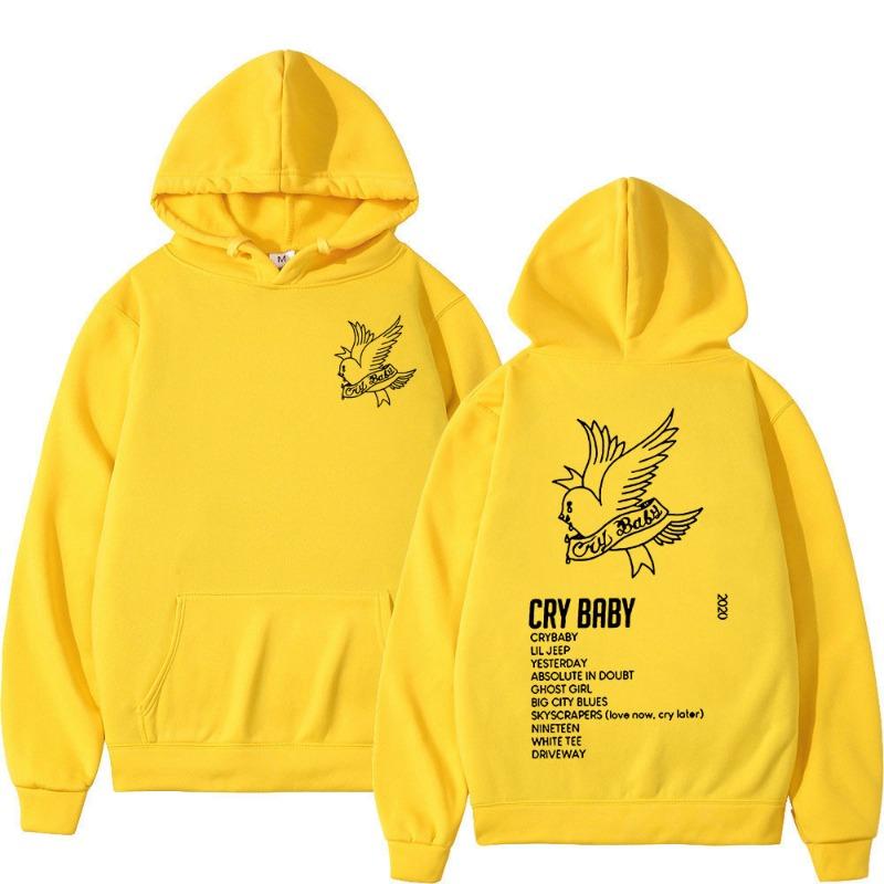 Rapper Lil Peep CryBaby Musikalbum Hoodies Herren Damen Mode Hip Hop Übergroßes Sweatshirt Herbst Winter Fleece Warm Pullover
