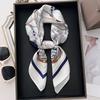 2026 Neues Florales Muster Satin Seiden Schal 70cm Kleines Quadratisches Halstuch Damen Vielseitiges Dekoratives Bandana