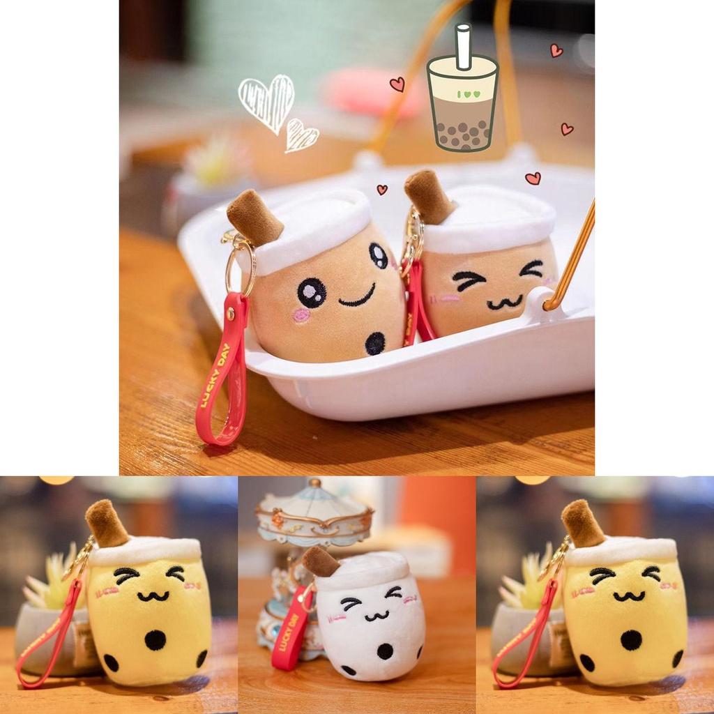 Original Bubble Tea Boba Cups Plush Key Chain Plush Toy For Christmas Gifts